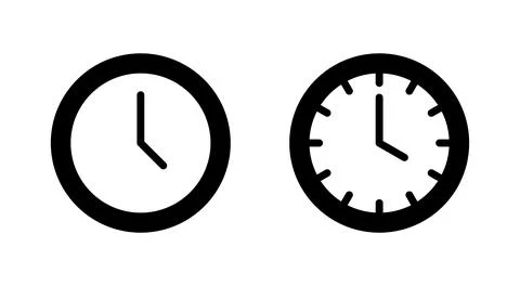 Clock icon vector. Time sign and symbol. watch icon Illustrazione stock