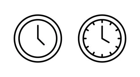 Clock icon vector. Time sign and symbol. watch icon 库存插图