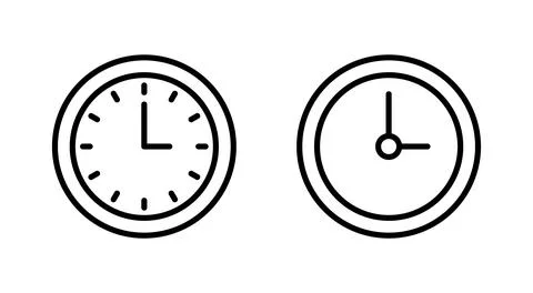 Clock icon vector. Time sign and symbol. watch icon 库存插图