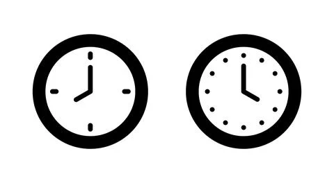 Clock icon vector. Time sign and symbol. watch icon 库存插图