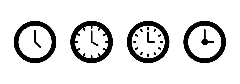 Clock icon vector. Time sign and symbol. watch icon 스톡 일러스트