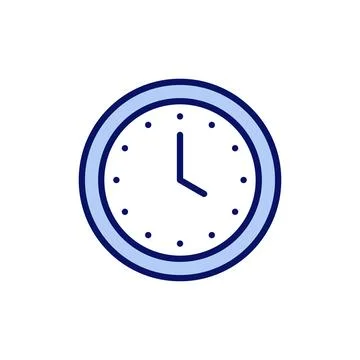 Clock icon vector. Time sign and symbol. watch icon Stock Illustration