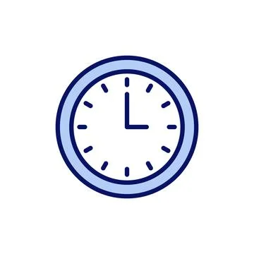 Clock icon vector. Time sign and symbol. watch icon Stock Illustration