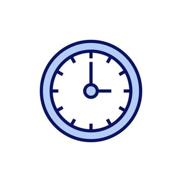 Clock icon vector. Time sign and symbol. watch icon Illustrazione stock