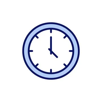 Clock icon vector. Time sign and symbol. watch icon Illustrazione stock