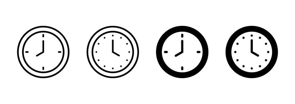 Clock icon vector. Time sign and symbol. watch icon イラスト素材