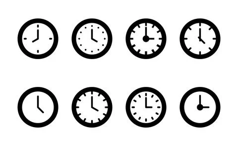 Clock icon vector. Time sign and symbol. watch icon Stockillustratie