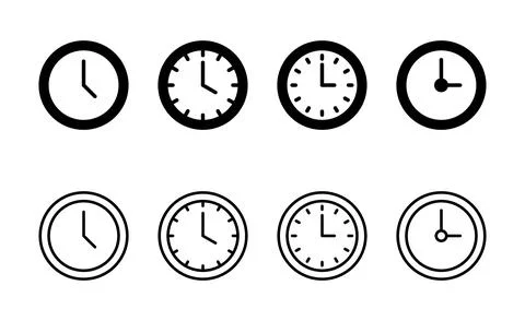 Clock icon vector. Time sign and symbol. watch icon Stockillustratie