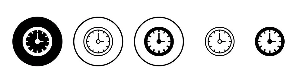 Clock icon vector. Time sign and symbol. watch icon 스톡 일러스트
