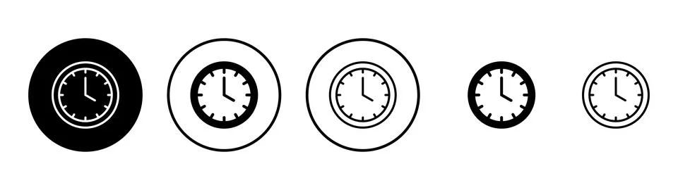 Clock icon vector. Time sign and symbol. watch icon Stockillustratie