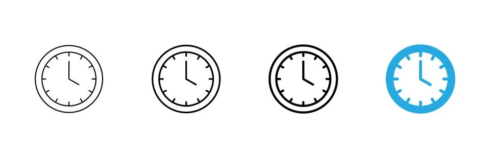 Clock icon vector. Time sign and symbol. watch icon イラスト素材