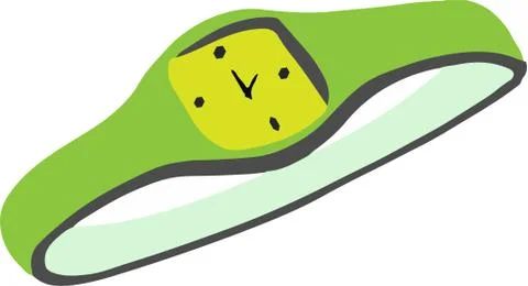 Clock icon on white background Stock Illustration