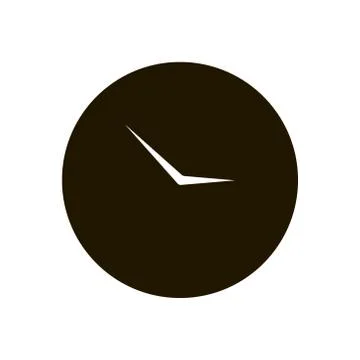 Clock icon on white background. Illustration eps 10. Stock Illustration