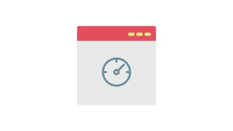 Clock icon on a white background, symbolizing time management and scheduling. 库存影片 333909475