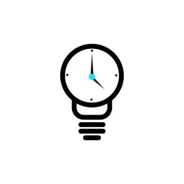 Clock idea vector design template illustration Stock Illustration