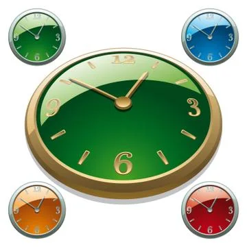 Clock Stock Illustration