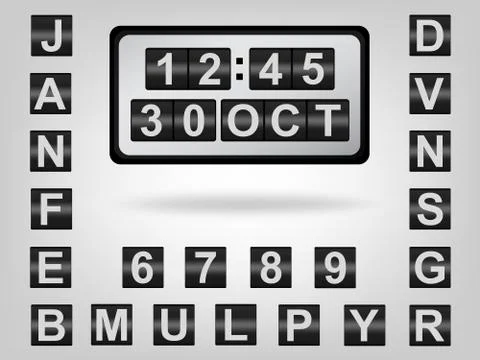 Clock Stock Illustration