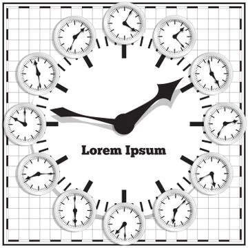 Clock. Stock Illustration