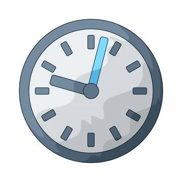 Clock illustration Illustrazione stock