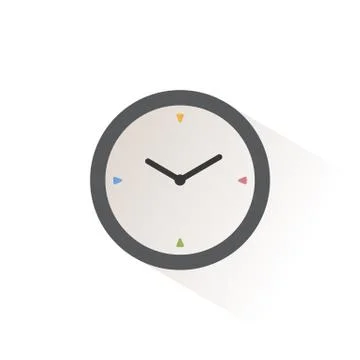 Clock. Isolated color icon. Time vector illustration Stock Illustration