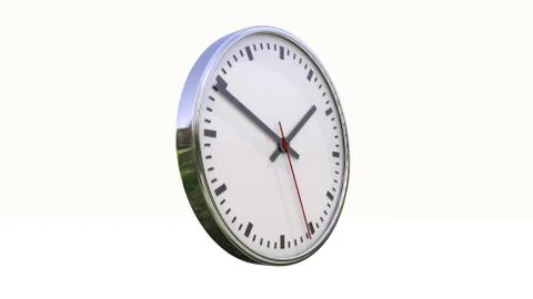 Clock isolated Illustrazione stock