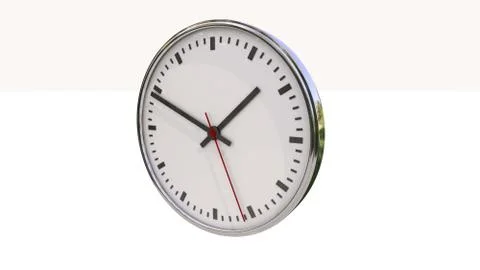 Clock isolated Stock Illustration
