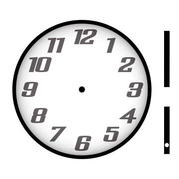 Clock isolated Stock Illustration