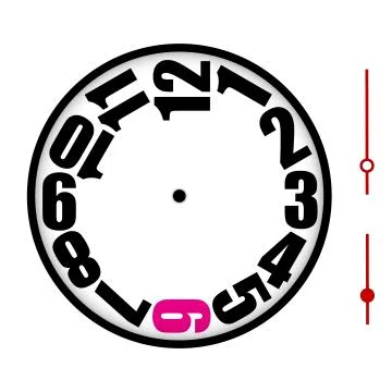 Clock isolated Stock Illustration