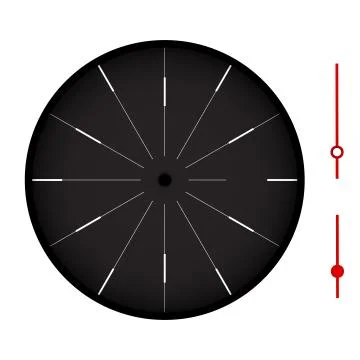 Clock isolated Stock Illustration