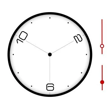 Clock isolated Stock Illustration