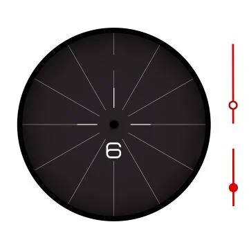 Clock isolated Illustrazione stock