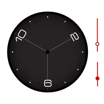 Clock isolated Illustrazione stock