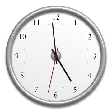 Clock isolated An image of a typical clock isolated on white Copyright: xZ... Stock Photos