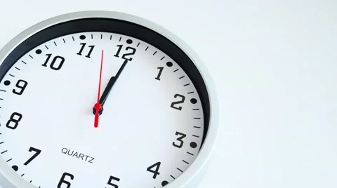 Clock isolated, time fast, timelapse, timer Video stock 61836254
