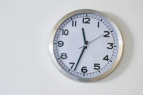 Clock isolated on white background Foto stock