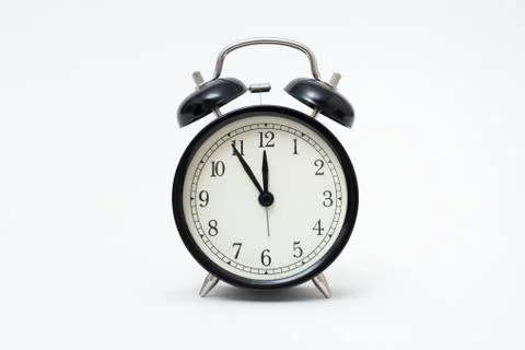 Clock isolated on white background 스톡 사진