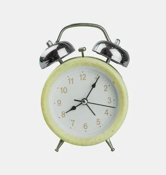 Clock isolated on white background Stock Photos