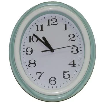 Clock isolated on white background 스톡 사진