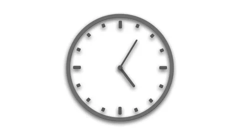 Clock isolated on white Stock Footage 172388474
