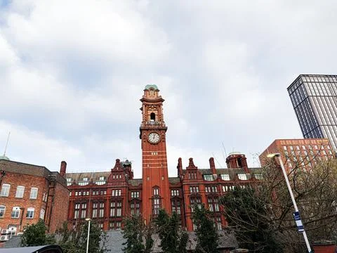 Clock Kimpton Clocktower Hotel tower building in Manchester city center wit.. Stock Photos