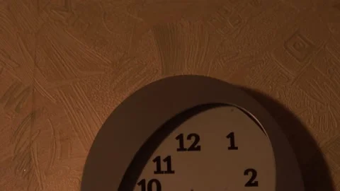 Clock in the kitchen. Kitchen time. Watch at home. Stock Footage 130720163