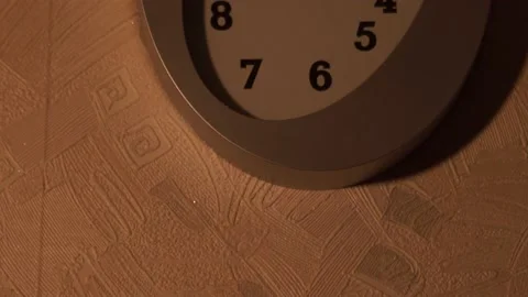 Clock in the kitchen. Kitchen time. Watch at home. Stock Footage 130720254