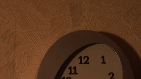 Clock in the kitchen. Kitchen time. Watch at home. Stock Footage 130720370