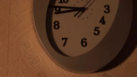 Clock in the kitchen. Kitchen time. Watch at home. Stock Footage 130720393