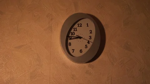 Clock in the kitchen. Kitchen time. Watch at home. Stock Footage 130720431