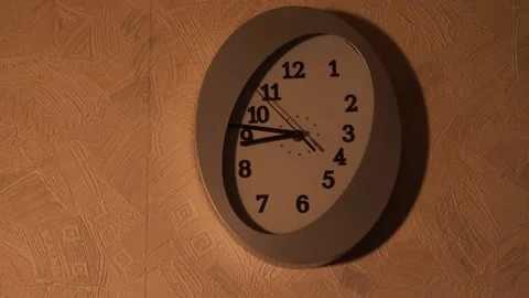 Clock in the kitchen. Kitchen time. Watch at home. Stock Footage 130720587