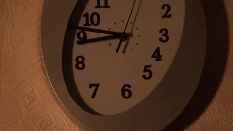 Clock in the kitchen. Kitchen time. Watch at home. Stock Footage 130720628