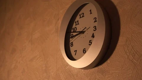 Clock in the kitchen. Kitchen time. Watch at home. Stock Footage 130720706