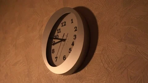 Clock in the kitchen. Kitchen time. Watch at home. Stock Footage 130720801