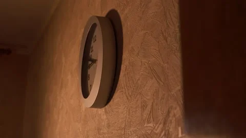 Clock in the kitchen. Kitchen time. Watch at home. Stock Footage 130720829